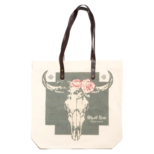 Wyatt Rose Tote Skull & Rose